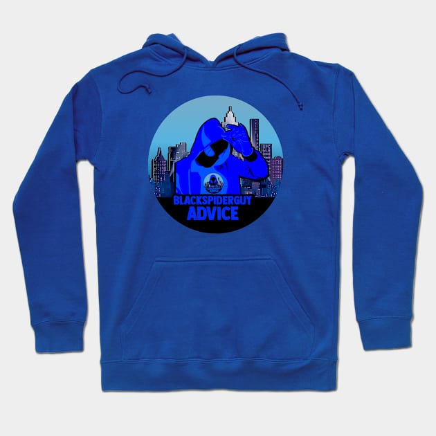 Black Spider Guy In The City Hoodie by BlackSpiderGuyAdvice